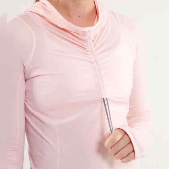 Lululemon Run: In The Sun Pullover Pink Quartz Size 8 - Picture 3 of 14